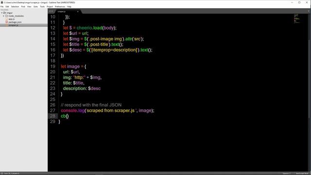 Imgur Web Scraping + Callback vs Promise Example in Node.js смотреть онлайн