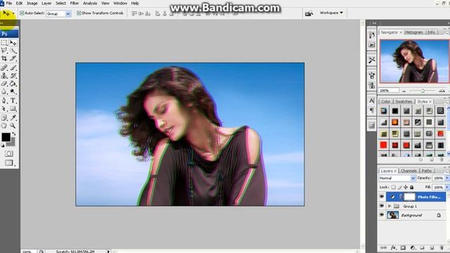 Tutorial DIMENSION COLOR EFFECT PHOTOSHOP CS 3 смотреть онлайн