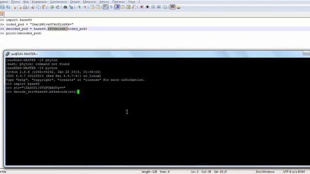 SAS PWDECODE. Можно ли расшифровать пароль SAS? смотреть онлайн