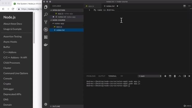 Importing Node js Core Modules [The Complete Node.js Developer Course (3rd Edition) 2021] смотреть онлайн
