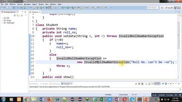 41 Java | How to throw custom exceptions using throw and throws clause in java | by Sanjay Gupta смотреть онлайн
