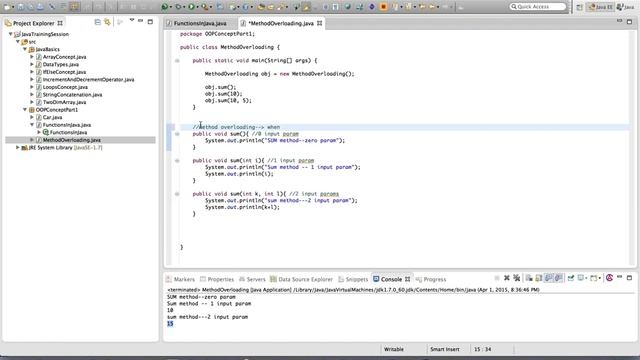 What is Method Overloading In Java - Core Java - Part 9 смотреть онлайн