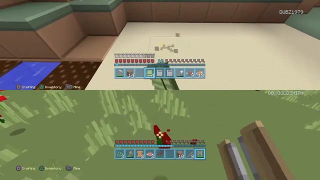 Minecraft Gameplay - ( Split Screen ) - Farm cheese - PS4 смотреть онлайн