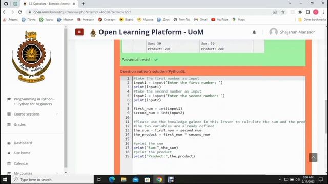 Python for beginner Answer scheme | Fullstack developer - UOM 3.1, 3.2 , 3.3 , 3.4 | MR WinTech смотреть онлайн