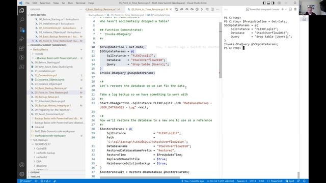 Backup Basics with PowerShell and DBATools - May 2022 смотреть онлайн
