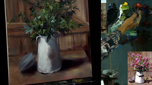 Вебинар от Ольги Базановой - "Полевые цветы". Пишем маслом смотреть онлайн