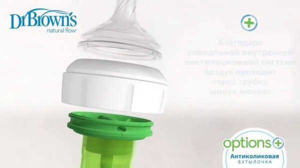 Антиколиковая бутылочка Dr. Brown’s Options+