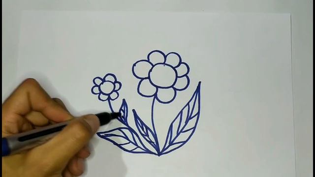 Bolalar uchun gul rasmini chizish | Нарисуйте картинку цветка для детей | Draw a picture of a flowe смотреть онлайн