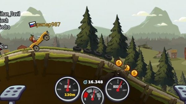 первое видео про hill climb 2: the first video about hill climb 2