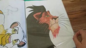 Мои рисунки ( король лев ) !
