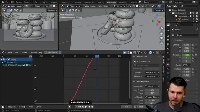 Beginner Blender 4.0 Tutorial - Part 12: Animation смотреть онлайн