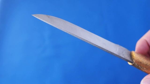 Нож с кованым вручную клинком D2 64HRC вакуум крио, рукоять стаб карельской березы Russia