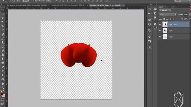 How To Created Roses Flower In Photoshop CC 2015 смотреть онлайн