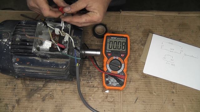 Как самому найти начало и конец обмоток в трех фазном двигателе и включить их по схеме "треугольник смотреть онлайн