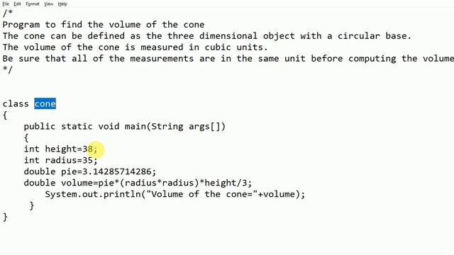 #20 Volume of the cone in Java смотреть онлайн