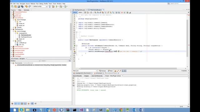 [Tutorial Guia] Fazendo Plugins Java para Bukkit Minecraft - Criando Um Comando смотреть онлайн