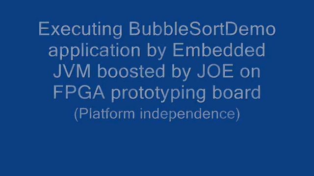 BubbleSort Java program executed by Java Offload Engine смотреть онлайн
