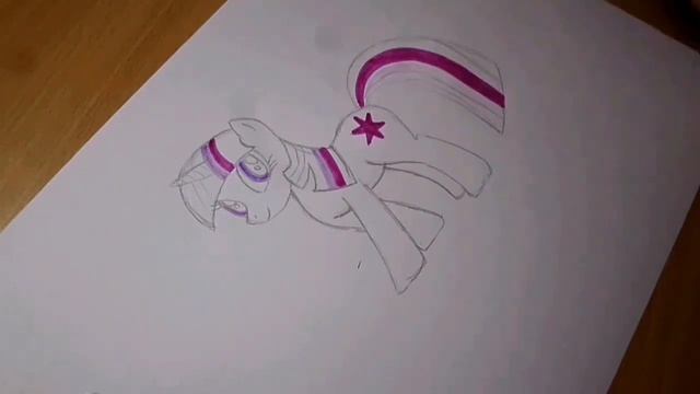 Искорка как нарисовать пони дружба это чудо / speed drawing Twilight Sparkle my little pony