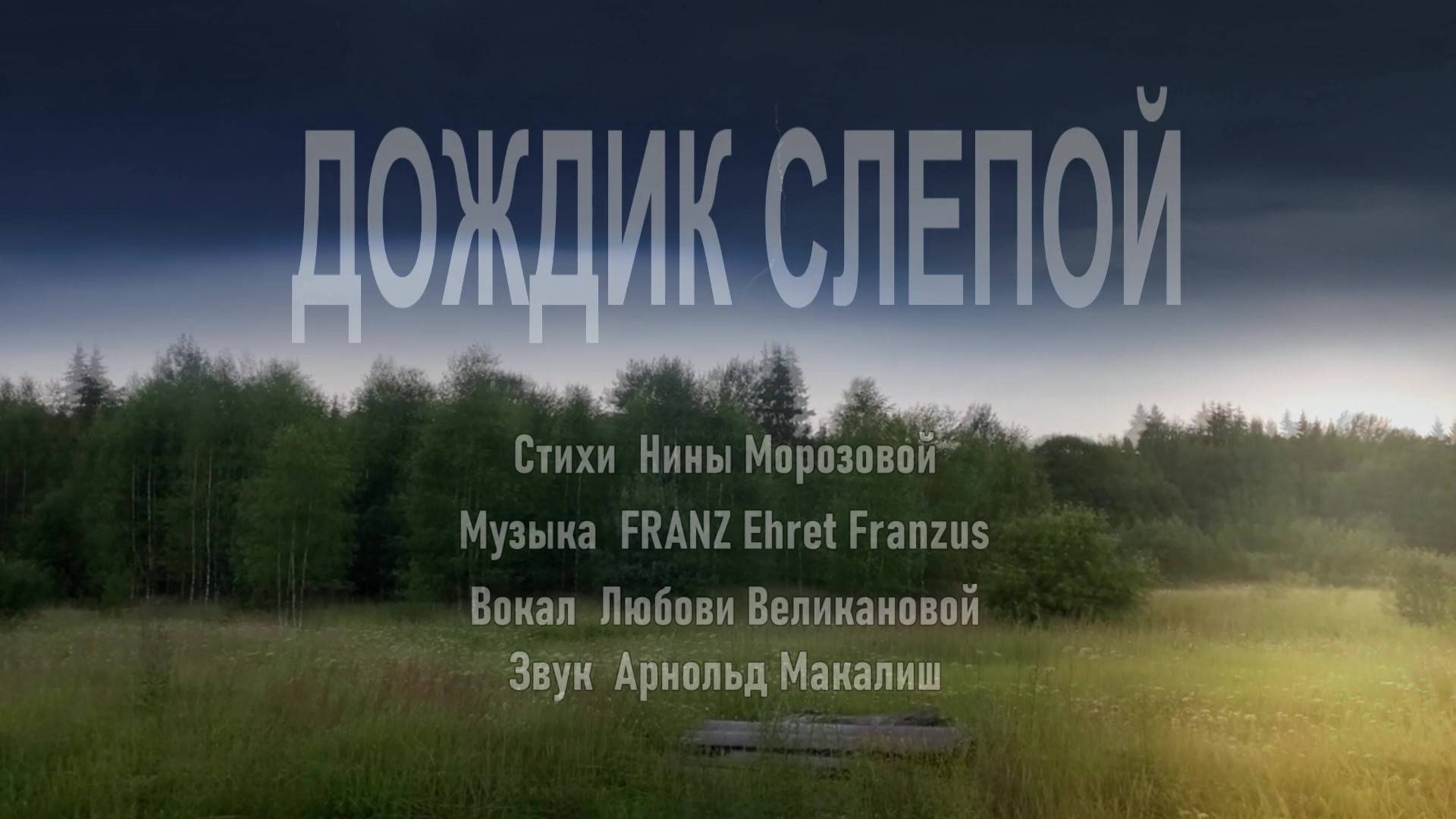 Дождик слепой. Любовь Великанова. смотреть онлайн