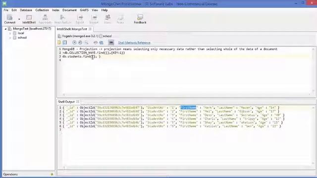 MongoDB Tutorial for Beginners 10 MongoDB Projection смотреть онлайн