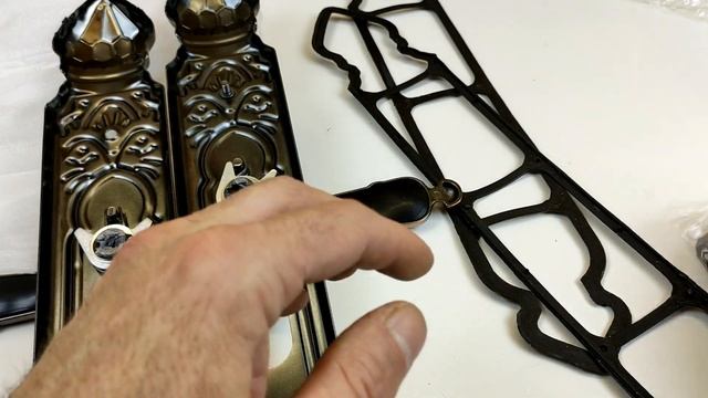 "Царские" накладки с ручками на входные двери из Китая. смотреть онлайн