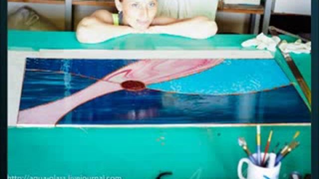 Витраж из стекла. Примеры изготовления... смотреть онлайн