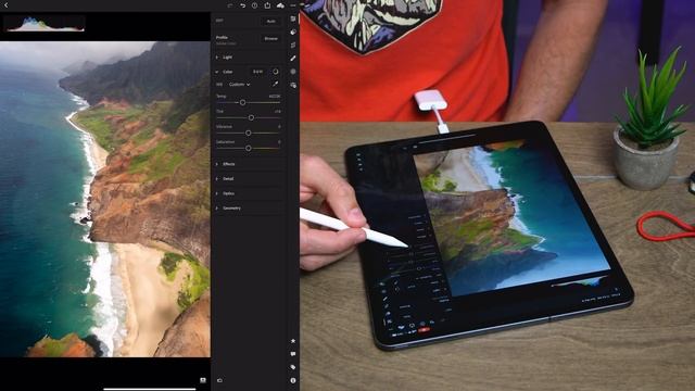 NEW Favorite Way To EDIT Landscape Photos! IPad Pro & Wacom Tablet