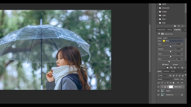 Photoshop tutorial |How to create a beautiful green toned portrait | N5studio смотреть онлайн