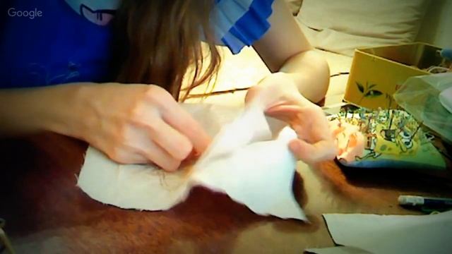 Перевод рисунка на ткань. Подшивка и обработка края изделия. смотреть онлайн