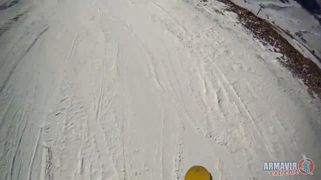 Домбай 19.12.2015 (Спуск с пупыря) смотреть онлайн