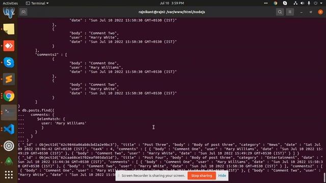 Find element in an array in MongoDB | How to search in array of object in MongoDB | MongoDB Tutoria смотреть онлайн