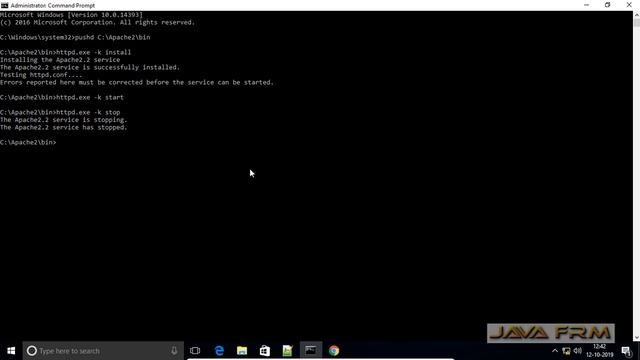 Apache Http Server 2.2 Installation on Windows 10 and configure Apache httpd Service смотреть онлайн