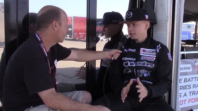 Interview with Kamil Franczak at Mazda Laguna Raceway смотреть онлайн