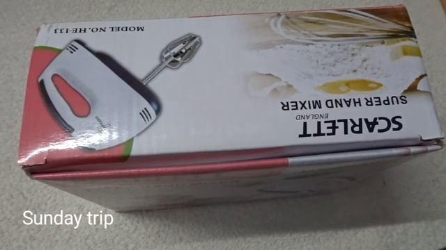 || Scarlett England || Supper Hand Mixer || Sunday trip || Unboxing and Review || смотреть онлайн