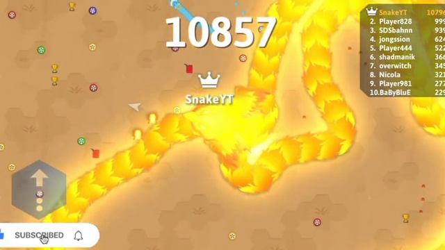 I FEED CUTE BOT IN SNAKE.IO Epic Snakeio Gameplay