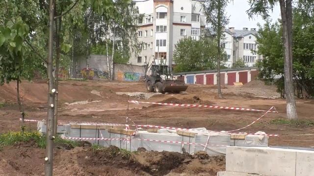 Благоустройство «Сквера Трудовой славы» идет по графику смотреть онлайн
