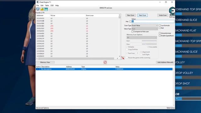 AO Tennis 2 Career Cheat With Cheat Engine Money, Skills, Attributes