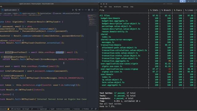 PROGRAMAÇÃO NODEJS DDD E TYPESCRIPT - AULA 68 - TEST COVERAGE смотреть онлайн