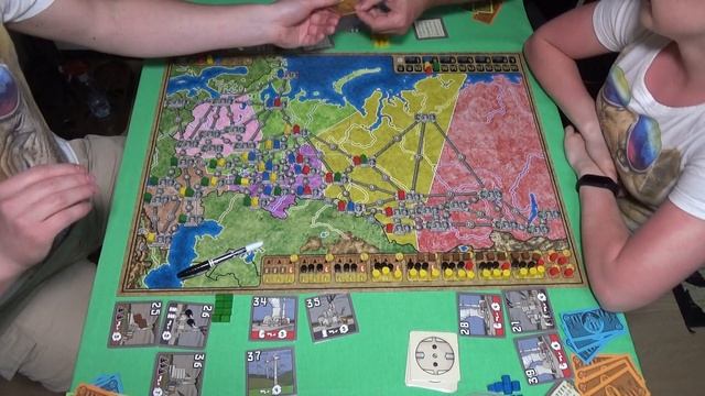 Энергосеть России - играем в настольную игру вчетвером! 2 часть из 2. Powergrid Russia. Let's Play смотреть онлайн