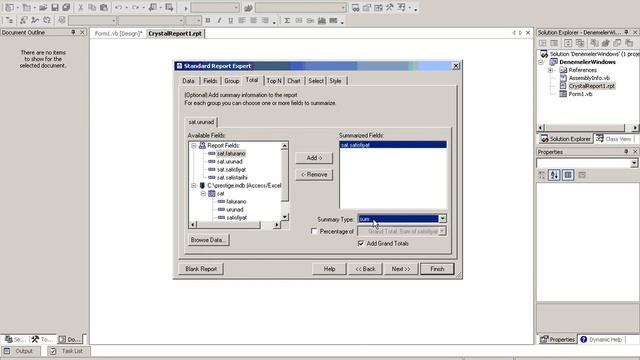 Crystal Report ile Rapor Hazirlamak смотреть онлайн