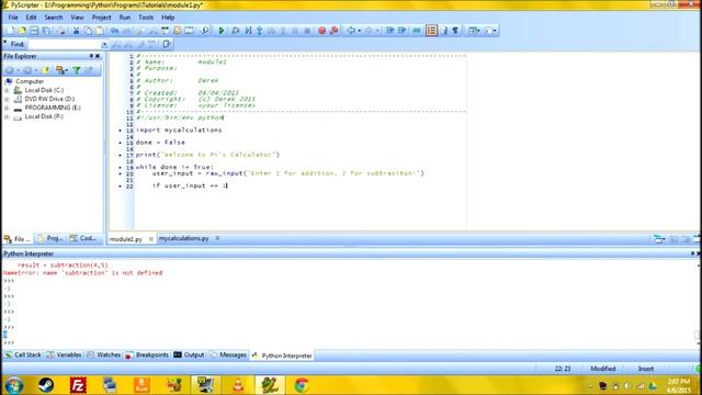 Pygamepi - Programming Tutorials - Python E4 (Math Operators/Calculator) смотреть онлайн