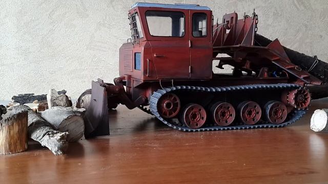 RC модель трелевщика ТДТ-55А смотреть онлайн
