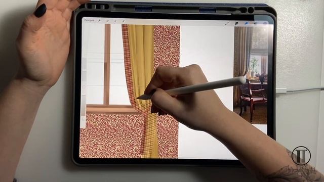 эскиз штор в procreate смотреть онлайн