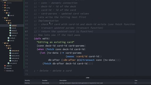 The Immutable Stack - Building Anki Clone using Clojure, Datomic and ClojureScript (Part 8) смотреть онлайн