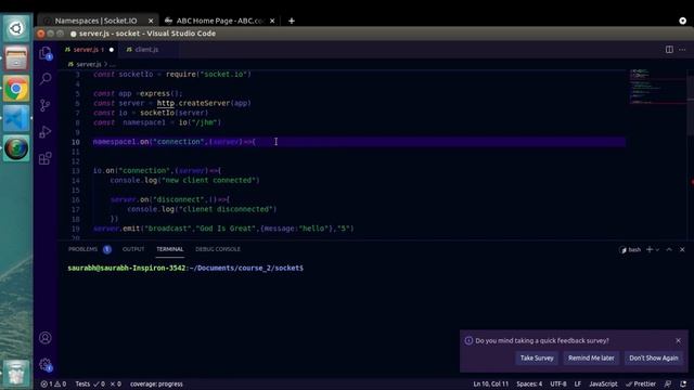 All about Namespaces In Socket.io in Node js смотреть онлайн
