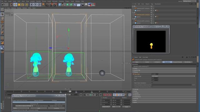 Урок CINEMA 4D TurbulenceFD Container обзор часть 1 смотреть онлайн