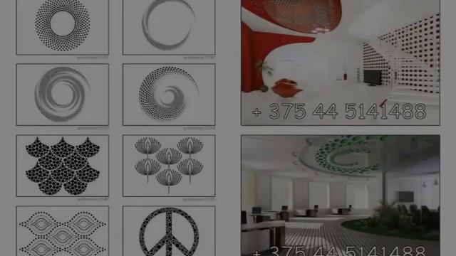 Натяжной потолок с перфорацией КАТАЛОГ 3D перфорации в Гомеле Перфорированные натяжные потолки смотреть онлайн