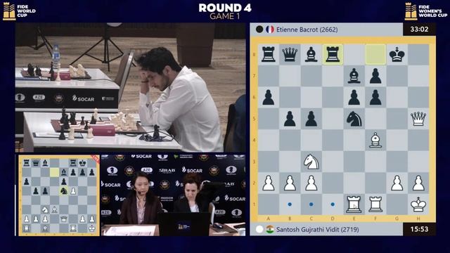 FIDE World Cup 2023 | Round 4 | Game 1 смотреть онлайн