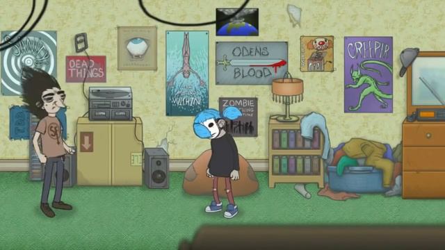 Салли и Ларри слушают музончик😎 "9 часов" смотреть онлайн