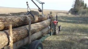 Минитрактор XT-180 движемся на заготовку